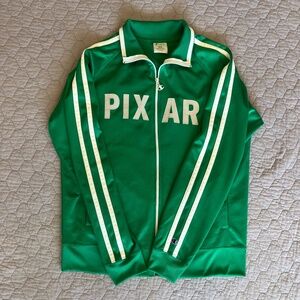 Vintage 90's Pixar Disney Staff Track Jacket by Champion. Size XL